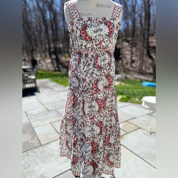 Max Studio Women's Square Neck Smocked Back Midi Dress - Picture 1 of 5